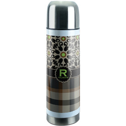 Moroccan Mosaic & Plaid Stainless Steel Thermos (Personalized)
