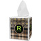 Moroccan Mosaic & Plaid Tissue Box Cover (Personalized)