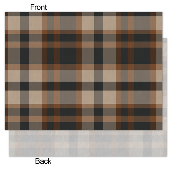 Moroccan Mosaic & Plaid Tissue Paper - Lightweight - Medium - Front & Back