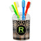 Moroccan Mosaic & Plaid Toothbrush Holder (Personalized)