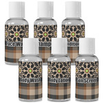 Moroccan Mosaic & Plaid Travel Bottles (Personalized)