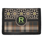 Moroccan Mosaic & Plaid Trifold Wallet (Personalized)