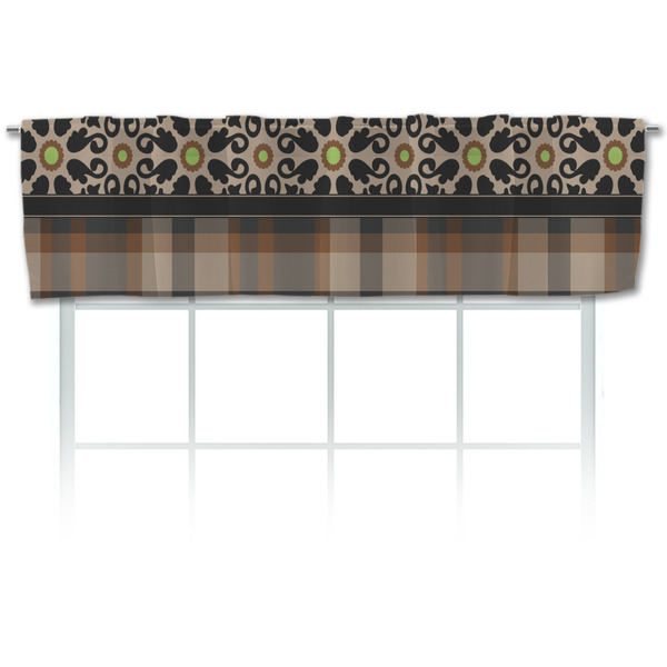 Custom Moroccan Mosaic & Plaid Valance