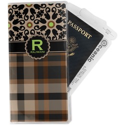 Moroccan Mosaic & Plaid Travel Document Holder