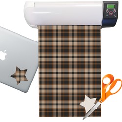 Moroccan Mosaic & Plaid Sticker Vinyl Sheet (Permanent)