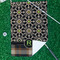 Moroccan Mosaic & Plaid Waffle Weave Golf Towel - In Context