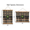 Moroccan Mosaic & Plaid Wall Hanging Tapestries - Parent/Sizing