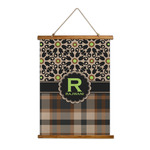Moroccan Mosaic & Plaid Wall Hanging Tapestry (Personalized)
