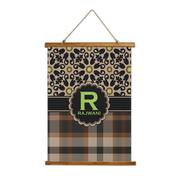 Custom Moroccan Mosaic & Plaid Wall Hanging Tapestry (Personalized)