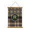 Moroccan Mosaic & Plaid Wall Hanging Tapestry (Personalized)