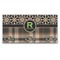Moroccan Mosaic & Plaid Wall Mounted Coat Rack (Personalized)