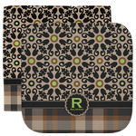 Moroccan Mosaic & Plaid Facecloth / Wash Cloth (Personalized)