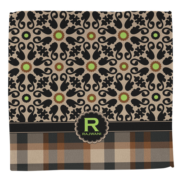 Moroccan Mosaic & Plaid Washcloth - Front - No Soap