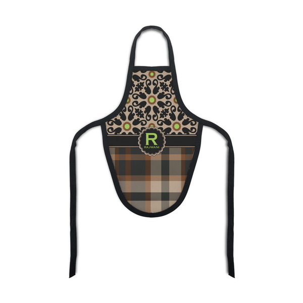 Custom Moroccan Mosaic & Plaid Bottle Apron (Personalized)