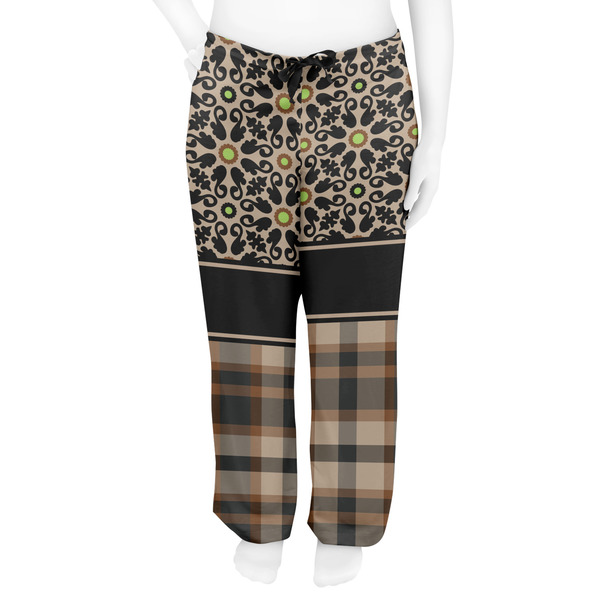 Moroccan Mosaic & Plaid Women's Pj on model - Front