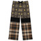 Moroccan Mosaic & Plaid Womens Pajama Pants - S