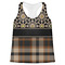 Moroccan Mosaic & Plaid Womens Racerback Tank Top - 2X Large