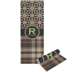 Moroccan Mosaic & Plaid Yoga Mat - Printable Front and Back (Personalized)