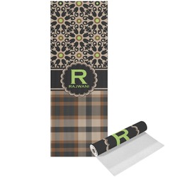 Moroccan Mosaic & Plaid Yoga Mat - Printed Front (Personalized)