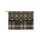 Moroccan Mosaic & Plaid Zipper Pouch - Small - 8.5"x6" (Personalized)