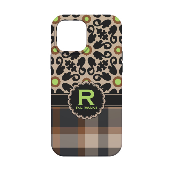 Moroccan Mosaic & Plaid iPhone 13 Mini Tough Case - Back
