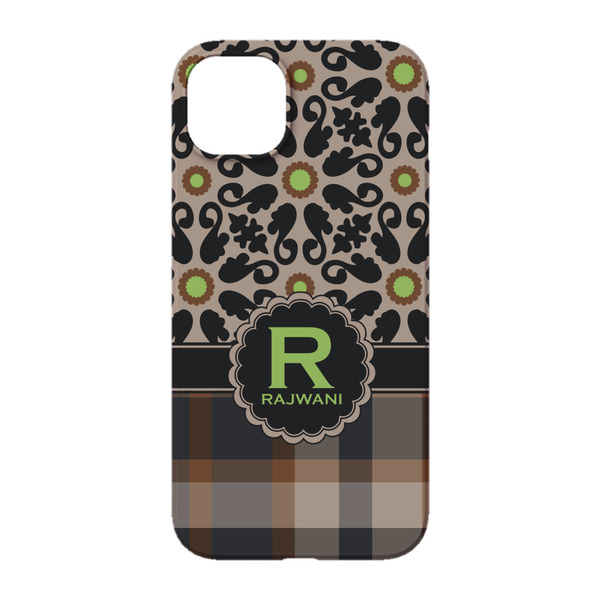 Moroccan Mosaic & Plaid iPhone 14 Pro Case - Back