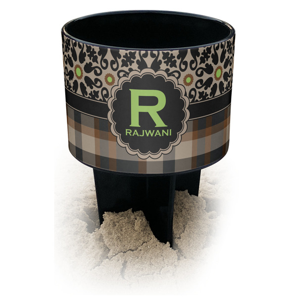 Moroccan Mosaic & Plaid spiker_black_main