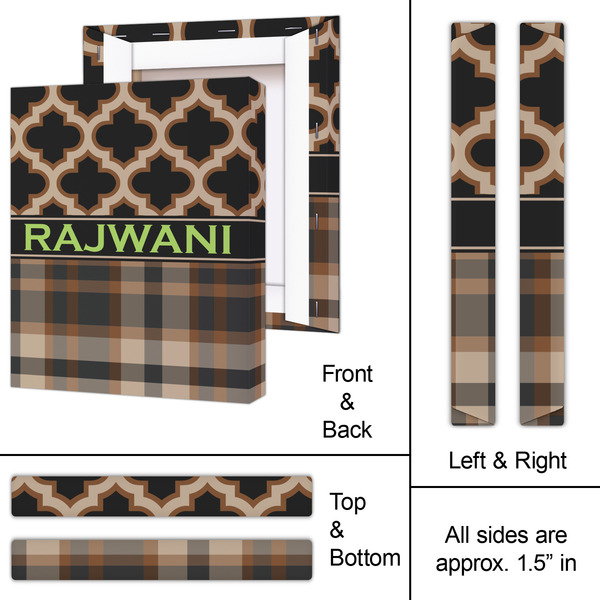 Moroccan & Plaid 11x14 - Canvas Print - Approval