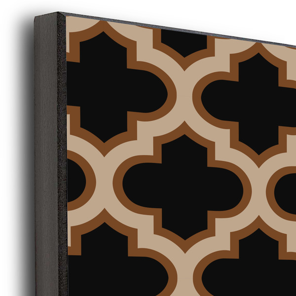 Moroccan & Plaid 11x14 Wood Print - Closeup