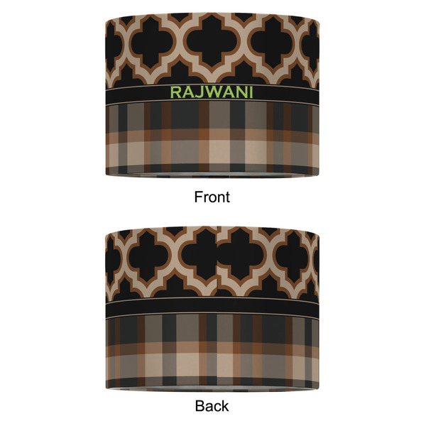 Moroccan & Plaid 12" Drum Lampshade - APPROVAL (Fabric)