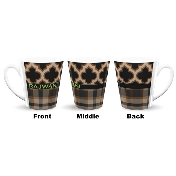 Moroccan & Plaid 12 Oz Latte Mug - Approval
