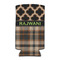 Moroccan & Plaid 12oz Tall Can Sleeve - FRONT