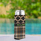 Moroccan & Plaid Can Cooler - Tall 12oz - In Context