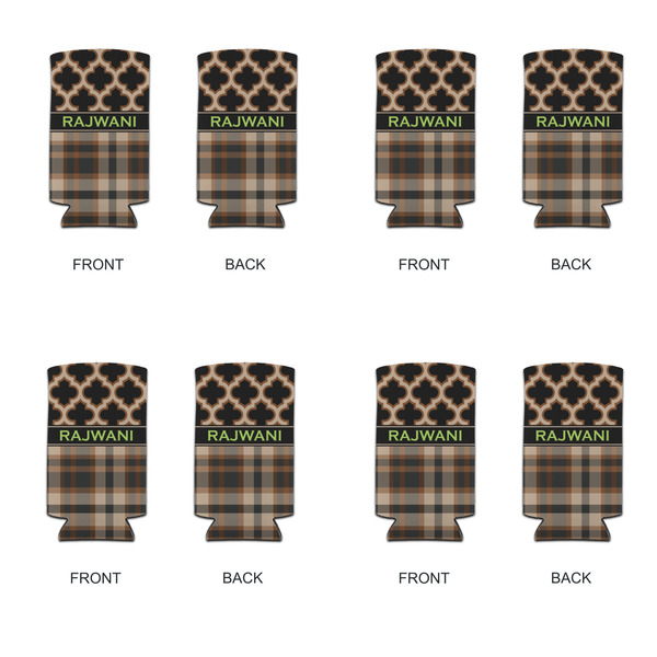 Moroccan & Plaid 12oz Tall Can Sleeve - Set of 4 - APPROVAL