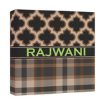 Moroccan & Plaid Canvas Print - 12x12 (Personalized)