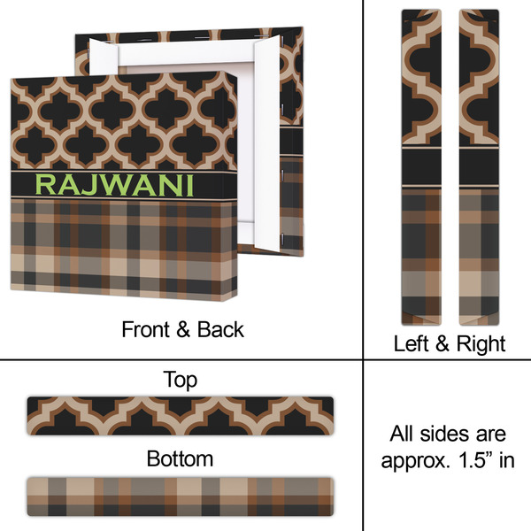 Moroccan & Plaid 12x12 - Canvas Print - Approval