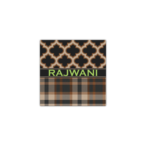 Moroccan & Plaid 12x12 - Canvas Print - Front View