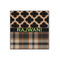 Moroccan & Plaid Wood Print - 12x12 (Personalized)