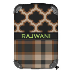 Moroccan & Plaid Kids Hard Shell Backpack (Personalized)