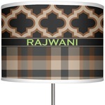 Moroccan & Plaid 13" Drum Lamp Shade (Personalized)