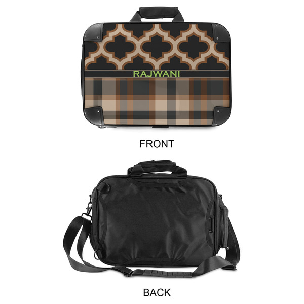 Moroccan & Plaid 15" Hard Shell Briefcase - APPROVAL