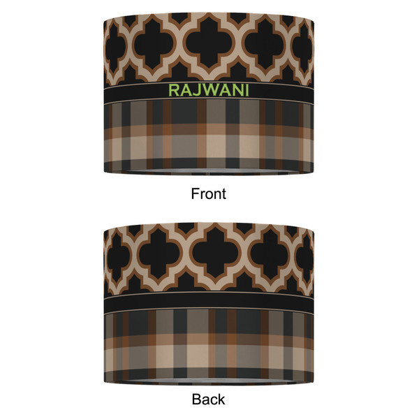 Moroccan & Plaid 16" Drum Lampshade - APPROVAL (Fabric)