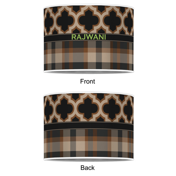 Moroccan & Plaid 16" Drum Lampshade - APPROVAL (Poly Film)