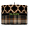 Moroccan & Plaid Drum Pendant Lamp (Personalized)