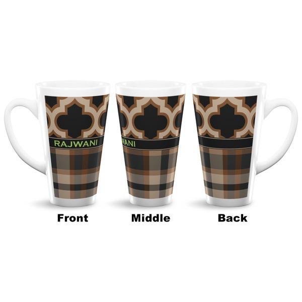 Moroccan & Plaid 16 Oz Latte Mug - Approval