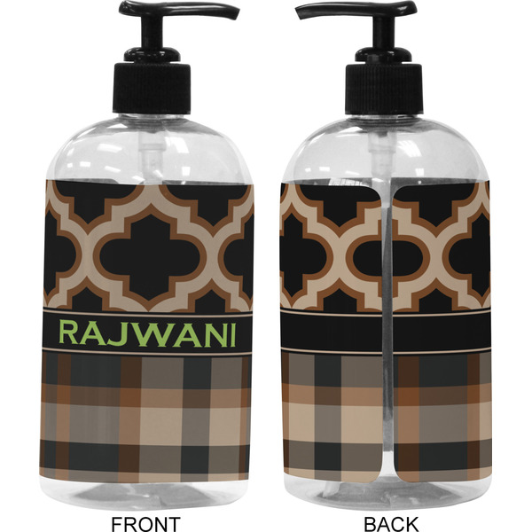 Moroccan & Plaid 16 oz Plastic Liquid Dispenser (Approval)