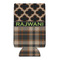 Moroccan & Plaid 16oz Can Sleeve - FRONT (flat)
