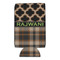 Moroccan & Plaid 16oz Can Sleeve - Set of 4 - FRONT