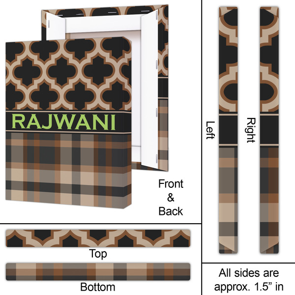 Moroccan & Plaid 16x20 - Canvas Print - Approval