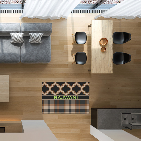 Moroccan & Plaid 2'x3' Indoor Area Rugs - IN CONTEXT